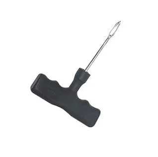 Verktyg för däckreparation med svart handtag
