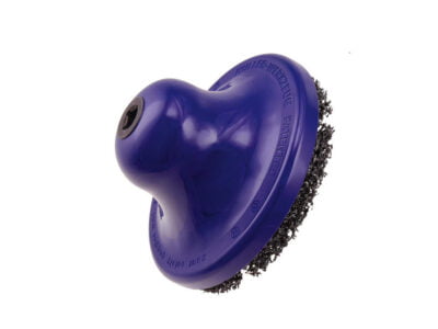 Blå verktygsborste för rengöring och slipning