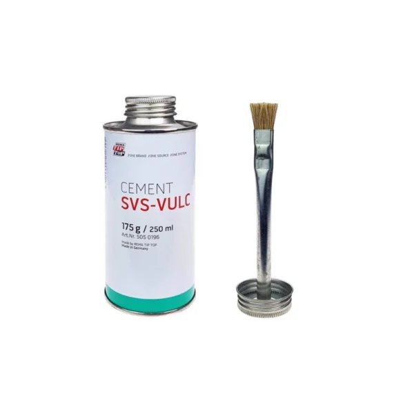 Produktbild av SVS-Vulc cementflaska med pensel.