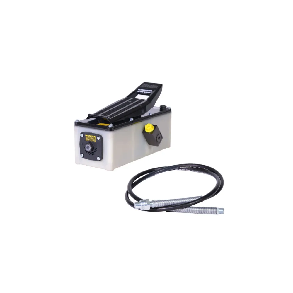 lufthydraulisk fotpump 700 bar med 3 m hydraulslang